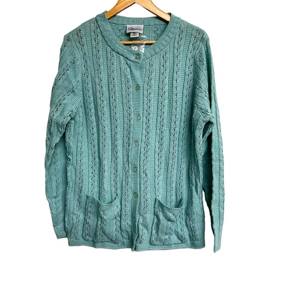 New Easy Essentials Knit Long Sleeve Sweater Cardigan - Picture 1 of 3
